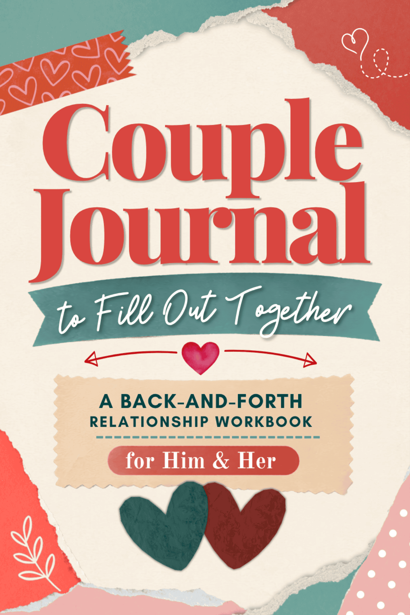 Couple journal workbook for couples to strengthen their relationship and communication.