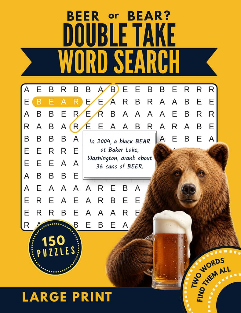 BEER OR BEAR DOUBLE TAKE WORD SEARCH
