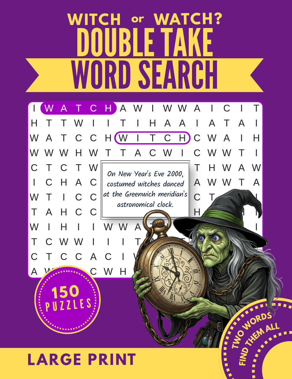WITCH OR WATCH DOUBLE TAKE WORD SEARCH